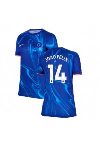 Fotbalové Dres Chelsea Joao Felix #14 Dámské Domácí Oblečení 2024-25 Krátký Rukáv